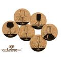 Corkology Wine Glasses Cork Coaster Sets 405